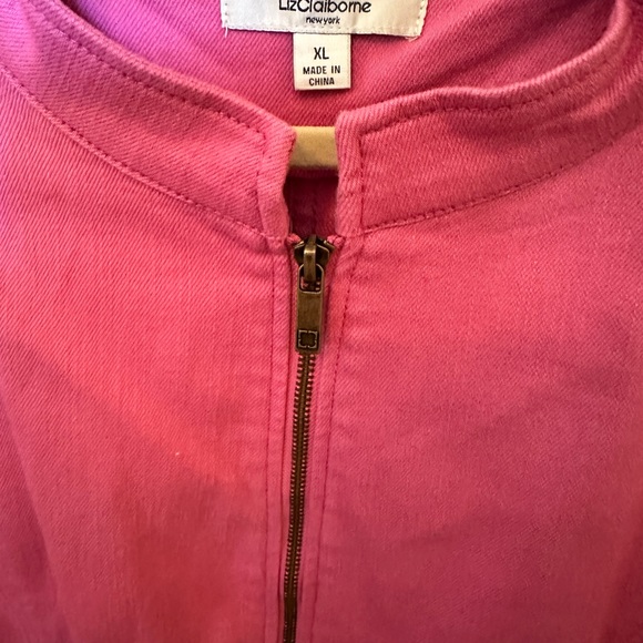 Liz Claiborne “Pretty in Pink” Denim Jean Jacket-NWOT - Picture 3 of 4